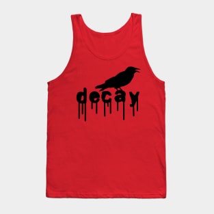 crow on decay, Gothic fashion Tank Top